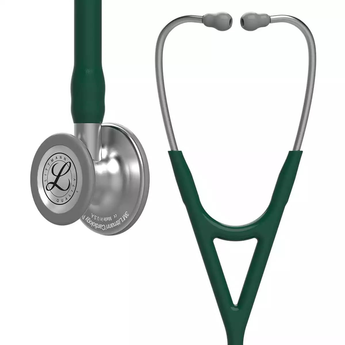 Littmann Cardiology IV Stethoscope – Stainless Steel Edition, Hunter Green