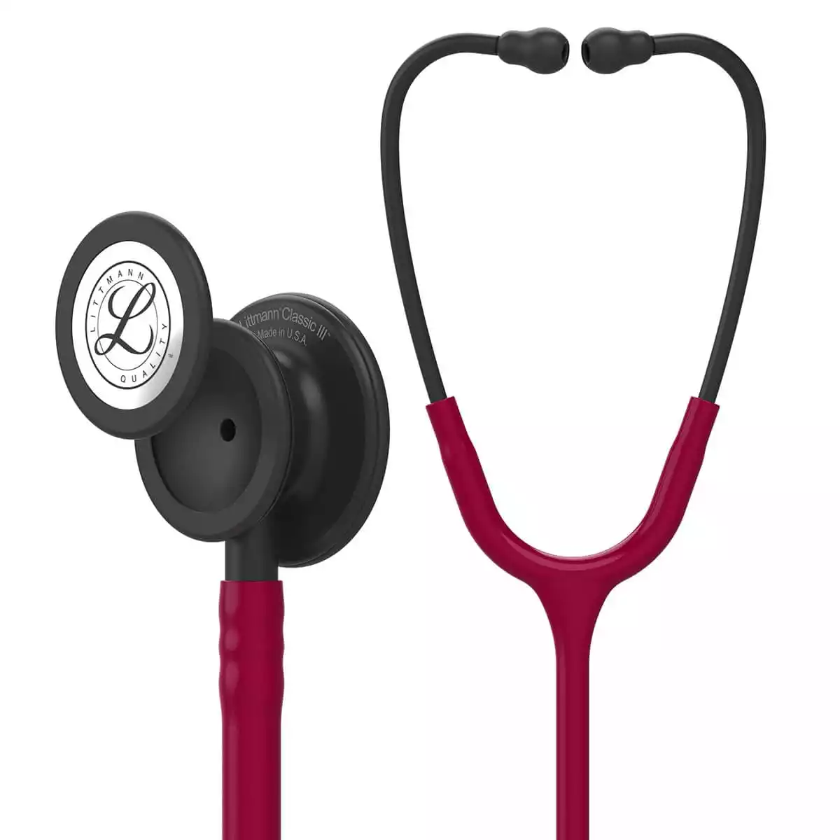 Littmann Classic III Stethoscope – Black Edition, Burgundy