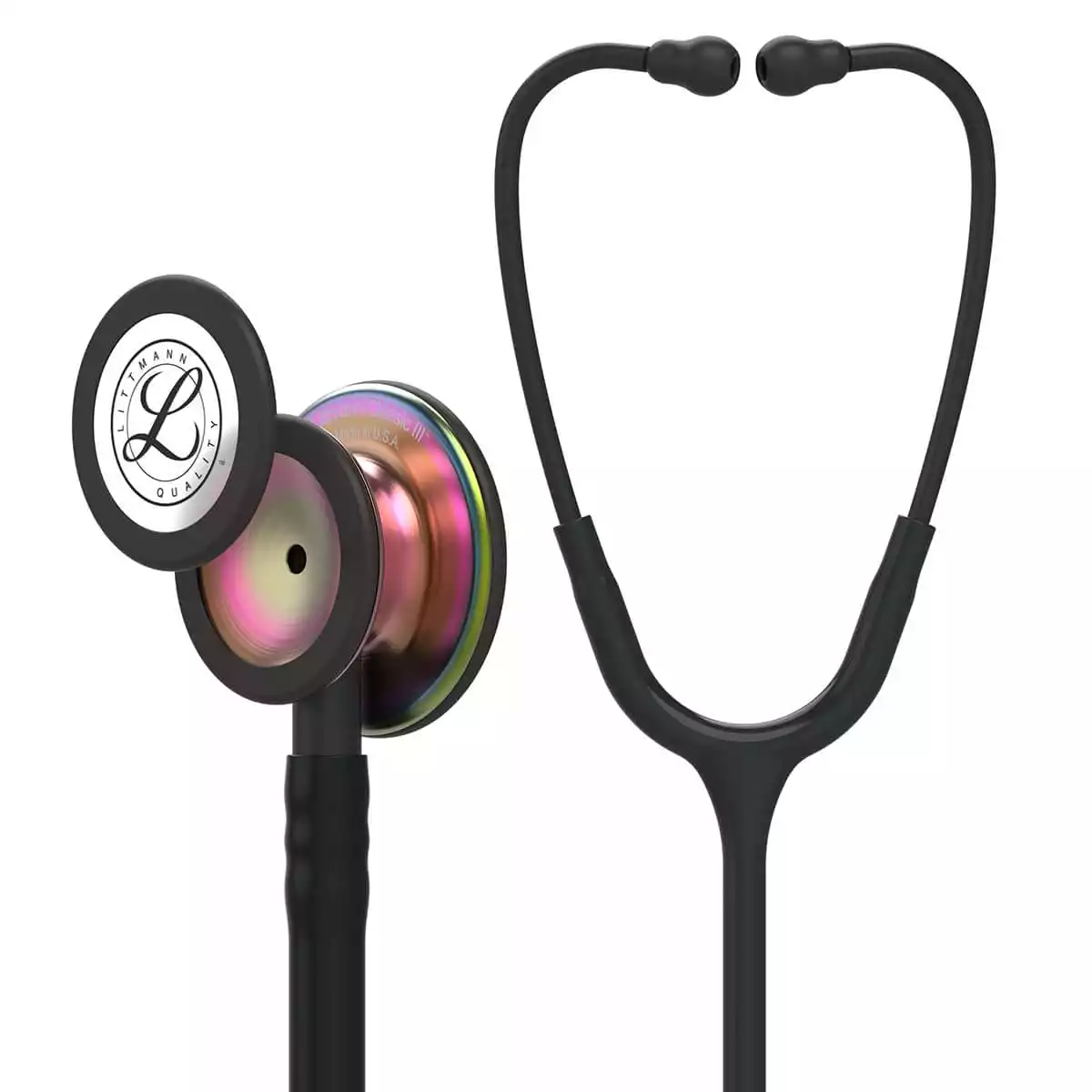 Littmann Classic III Stethoscope – Rainbow Edition, Black