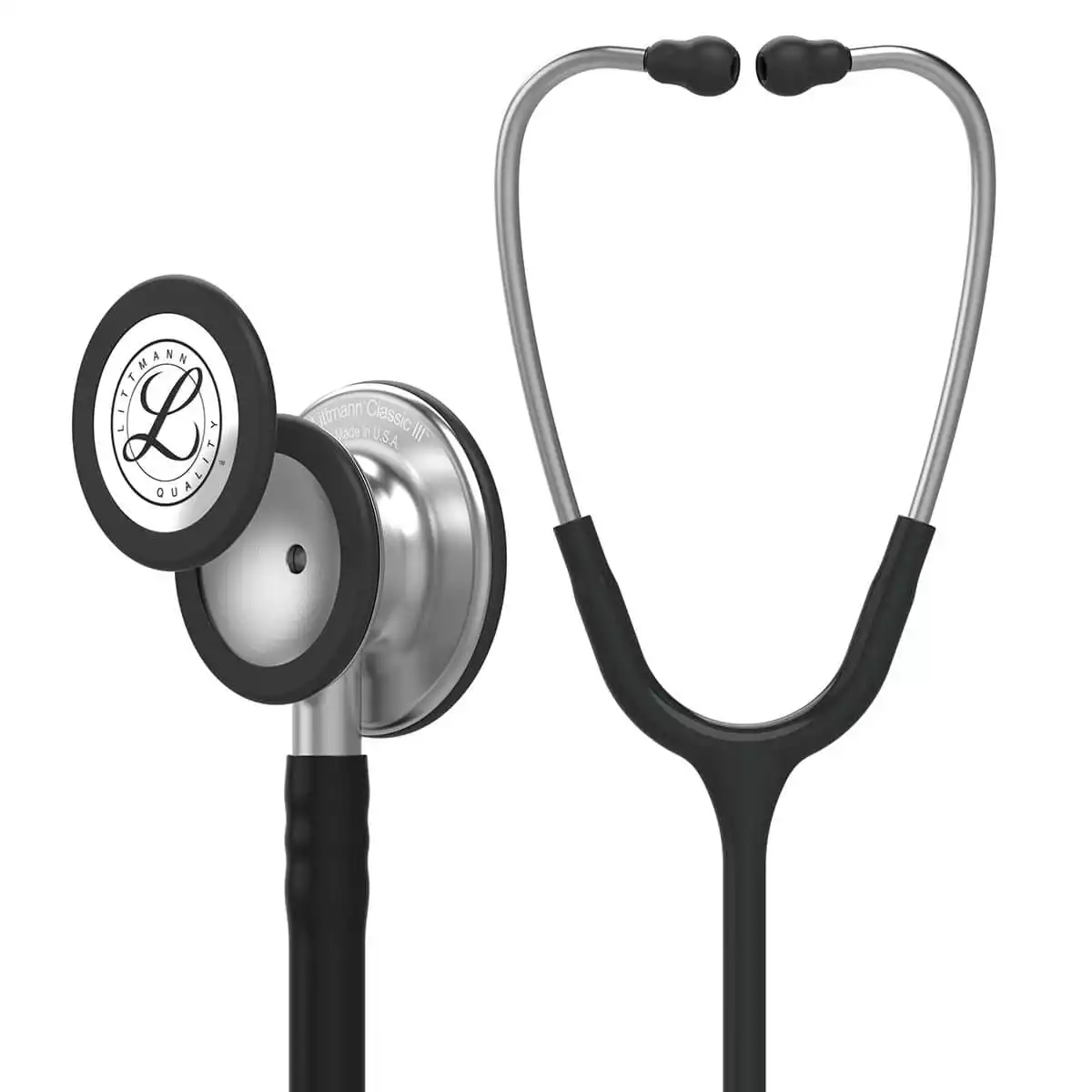 Littmann Classic III Stethoscope – Stainless Steel Edition, Black