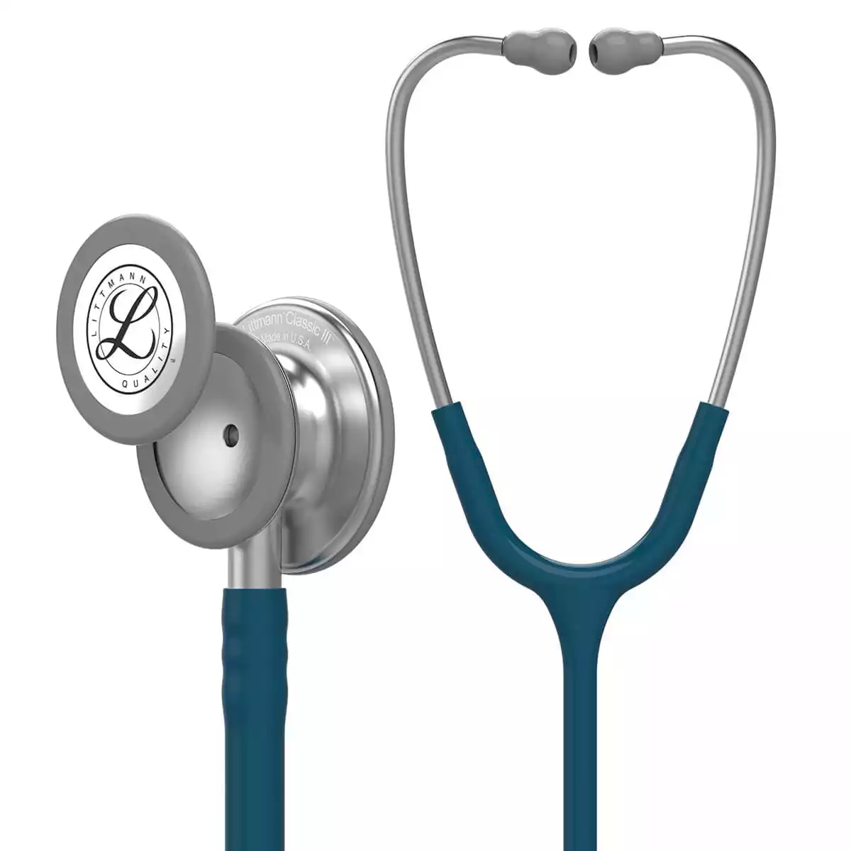 Littmann Classic III Stethoscope – Stainless Steel Edition, Caribbean Blue