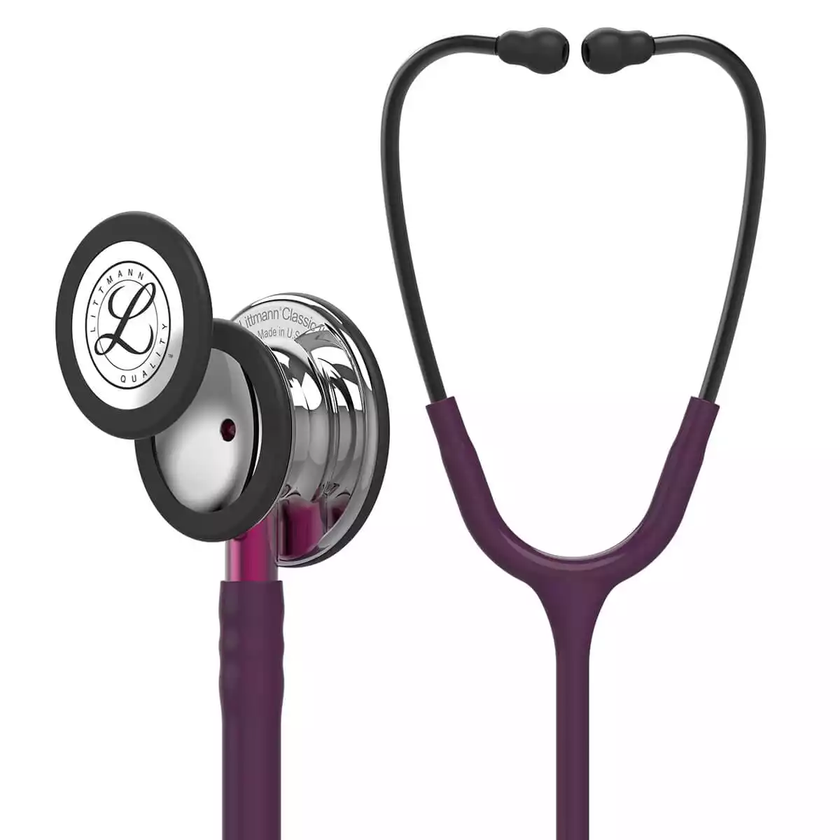 Littmann Classic III Stethoscope – Stem Edition, Plum/Stem Pink/Mirror