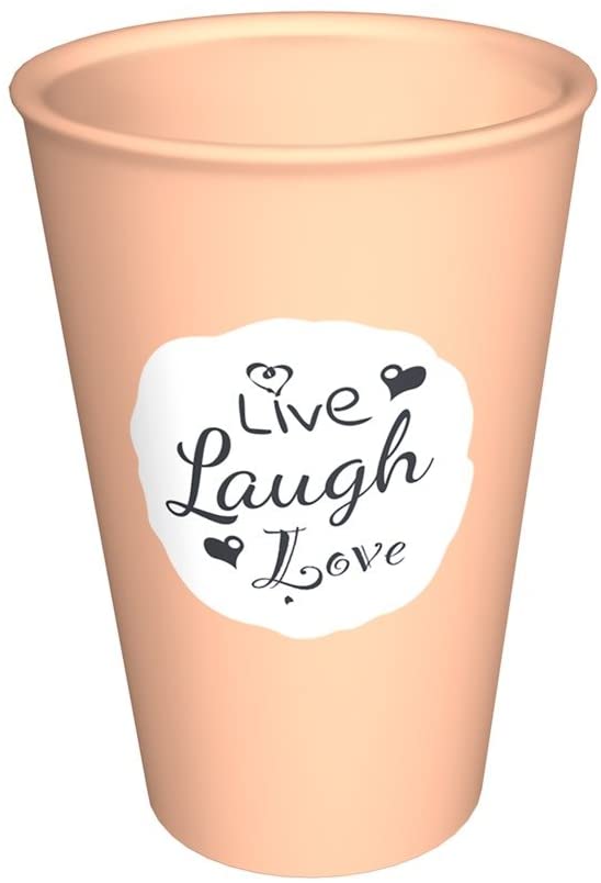 \'Live, Laugh, Love ORNAMIN Coffee to Go Cup, Plastic, 9 cm