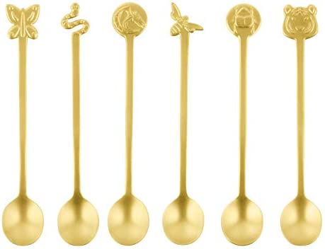 Rosenthal Sambonet Sambonet Rosenthal Living Antique Fashion Party Spoons Gold Set of 6