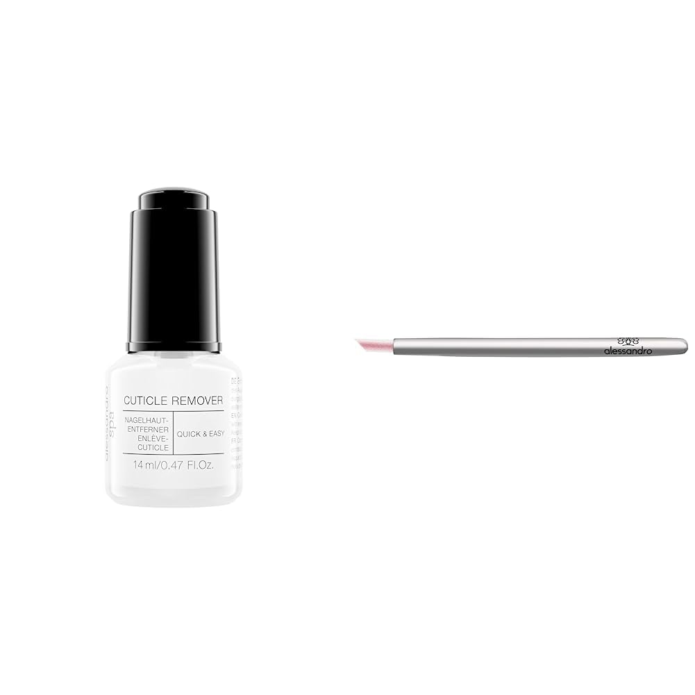 Alessandro Spa A Quick and Easy Removal of Cuticles 14 ml & Striplac Peel Or Soak Hoof Sticks - Push Back Cuticles and Peel Off Striplac/LED Nail Polish, Pack of 1