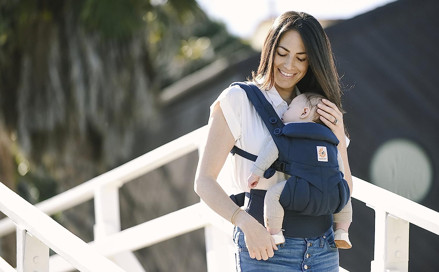 ERGObaby BCS360BLU Omni 360 baby carrier, baby carrier, back carrier Midnight Blue, blue