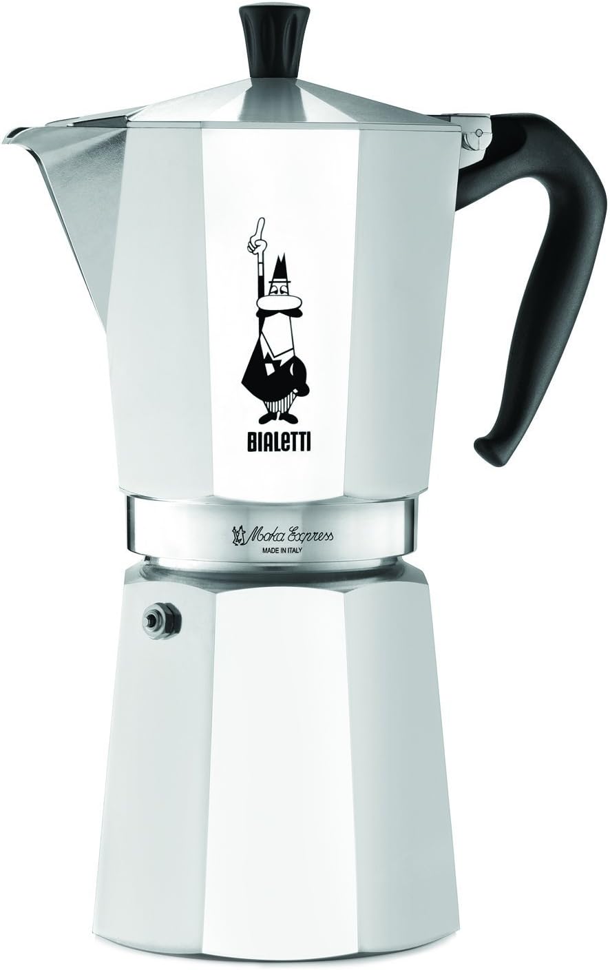 Bialetti Express Moka Pot Aluminium Silver, aluminium silver