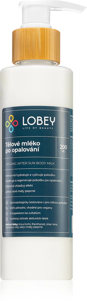 Lobey Body Care Tělové mléko po opalování after-sun body milk
