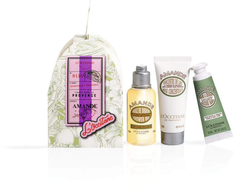 LOCCITANE L’Occitane Almond Holiday Ornament Body Gift Set