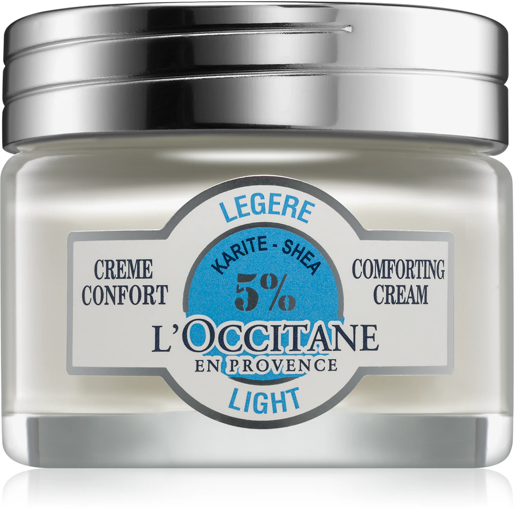 L’Occitane Shea Butter Light Comforting Cream, light face cream with bamboo butter