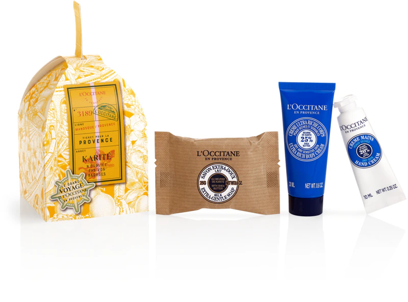 LOCCITANE L’Occitane Shea Holiday Ornament Body Gift Set