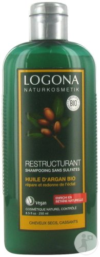 Logona Shine Shampoo Organic Argan Oil Brittle Dull Hair Organic Bottle 250ml