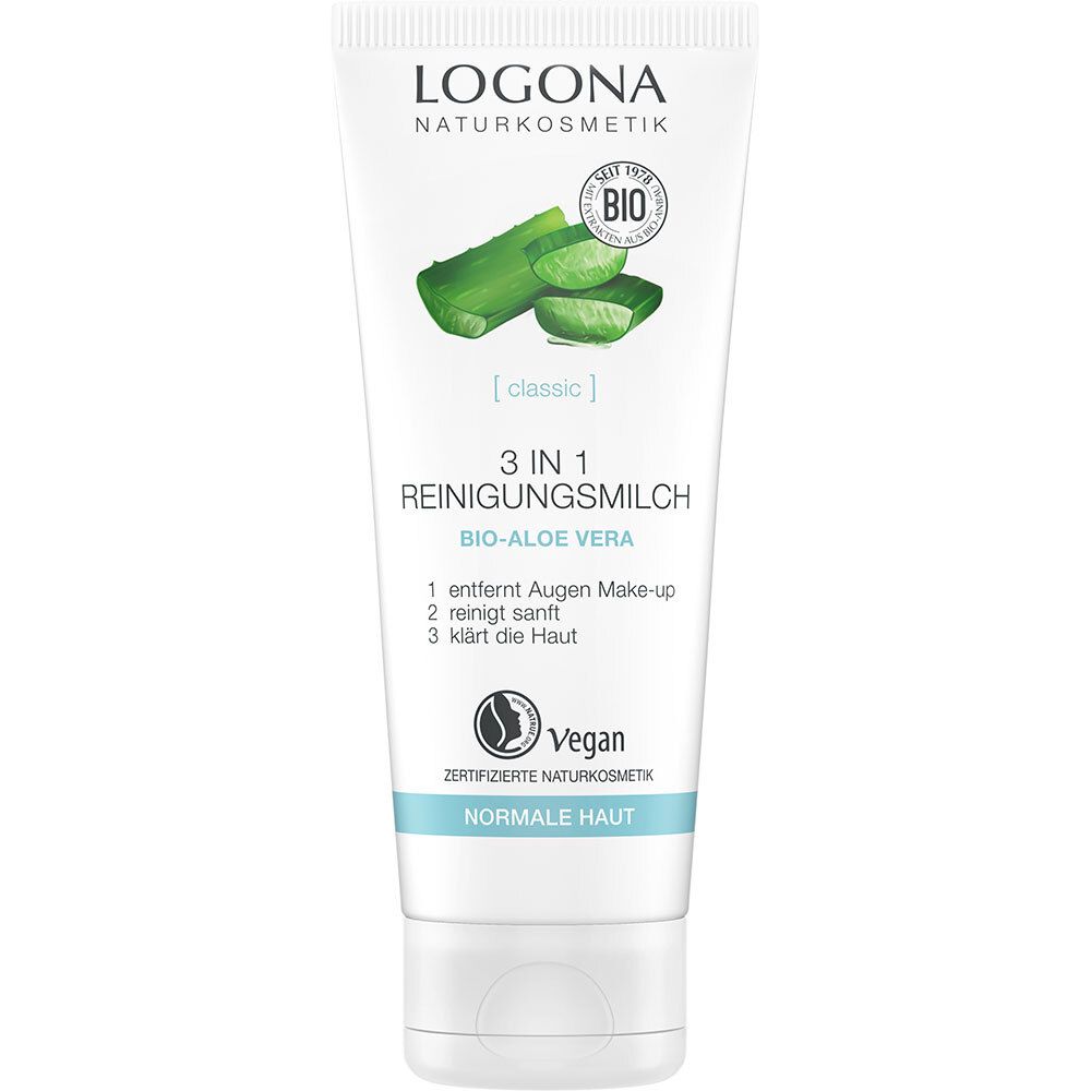 LOGONA Natural Cosmetics 3-in-1 Cleansing Milk 100 ml