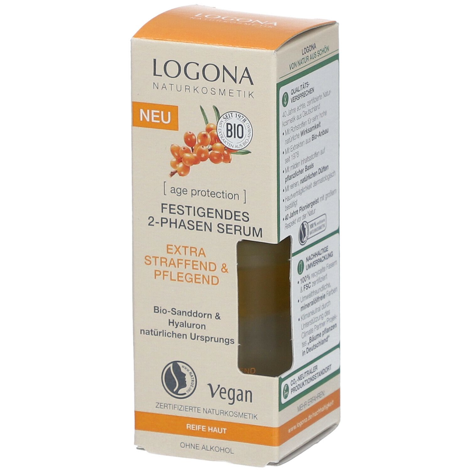 LOGONA NATURAL COSMETICS FIRMING 2-PHASE SERUM 30 ml