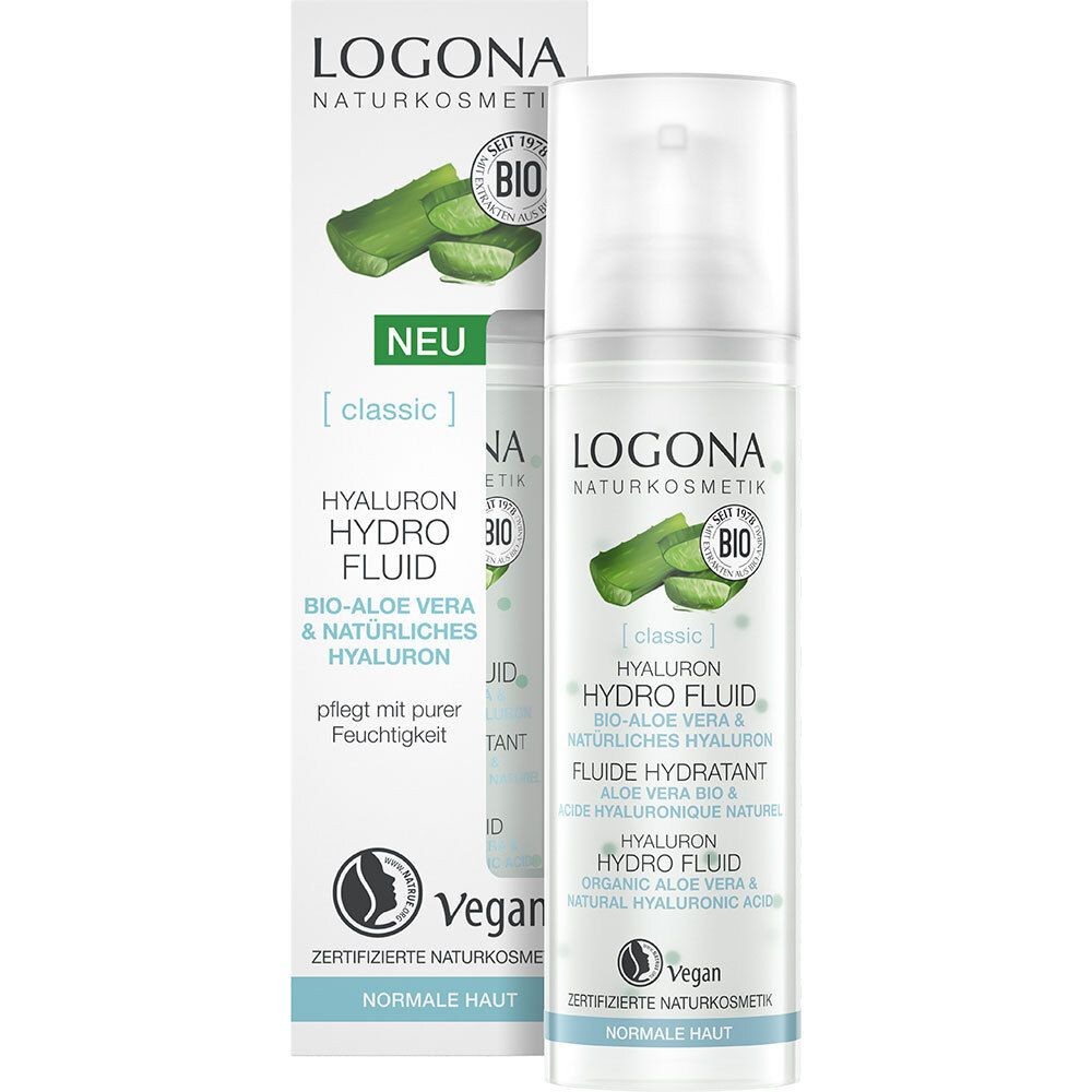 LOGONA Natural Cosmetics Hyaluron Hydro Fluid Organic Aloe Vera 30 ml