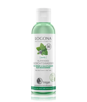 Logona Purify Clarifying Facial Toner Organic Mint & Salicylic Acid from Willow Bark