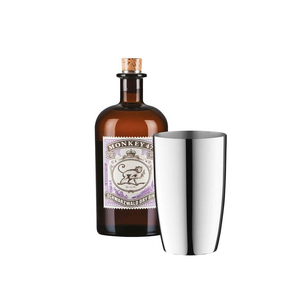 Robbe und Berking Longdrink gift set m. Monkey47 90g silver plated Dante Bar collection Robbe