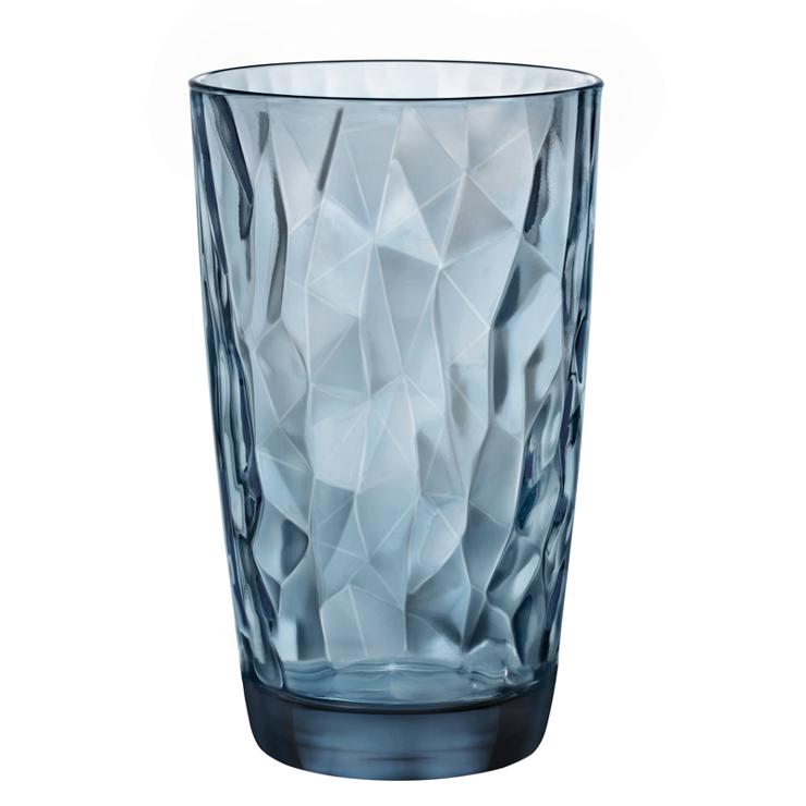 Bormioli Long drink cup blue 47 cl, Diamond No. FH47O, contents: 470 ml, height: 143.5 mm