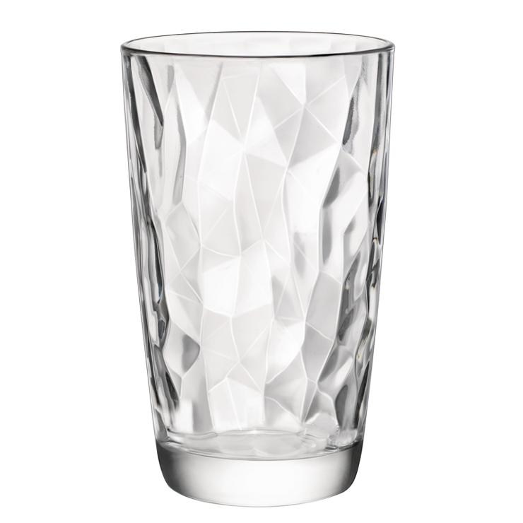 Bormioli Long drink cup transparent 47 cl, Diamond No. FH47T, contents: 470 ml, height: 143.5 mm