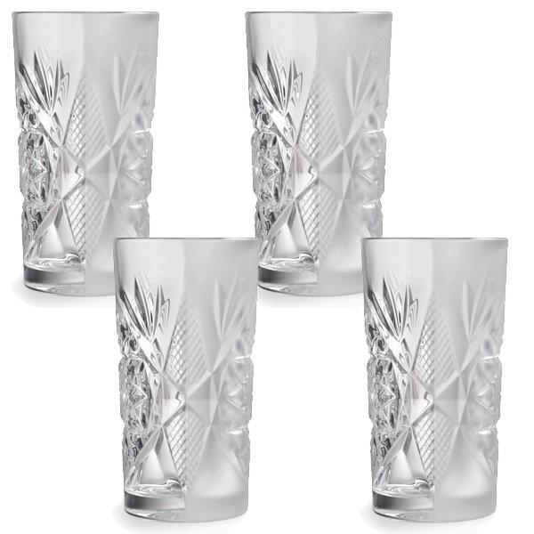 Long drink glass Hobstar matt (4 pieces) from Libbey