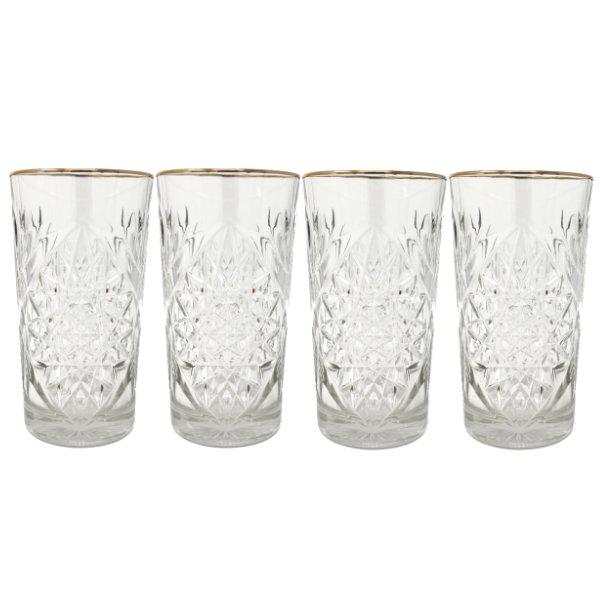 Hobstar long drink glass from Libbey