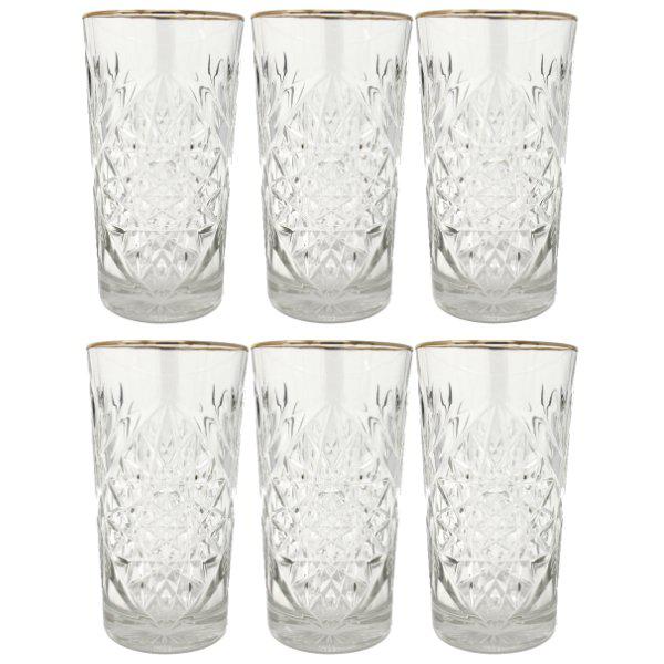 Hobstar long drink glass from Libbey
