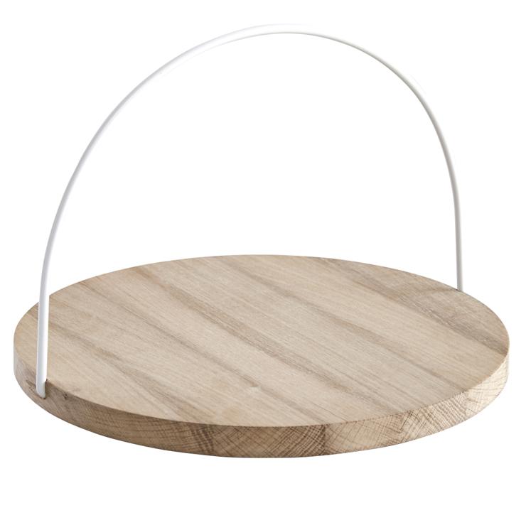 woud Loop Tray With Handle, Large