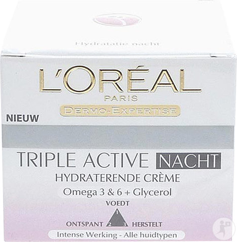 L'Oréal Paris LOréal Paris Dermo-Expertise Triple Active Moisturizing Night Cream Jar 50ml