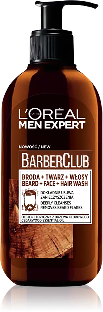 L´Oréal Paris L’Oréal Paris Men Expert Barber Club cleansing gel for beard, face and hair 200 ml