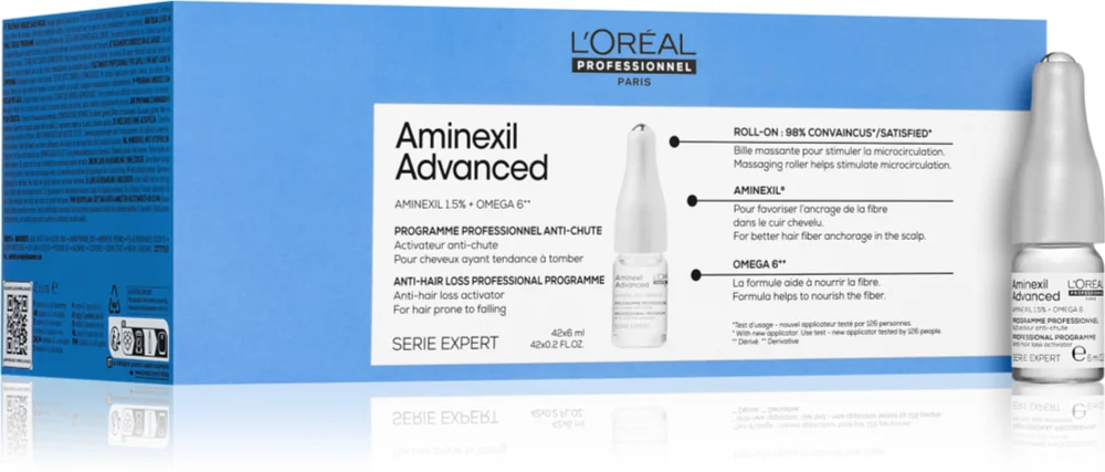 L'Oréal Professionnel L’Oréal Professionnel Serie Expert Aminexil Advanced Ampoule for hair growth and strengthening from the roots 42x6 ml