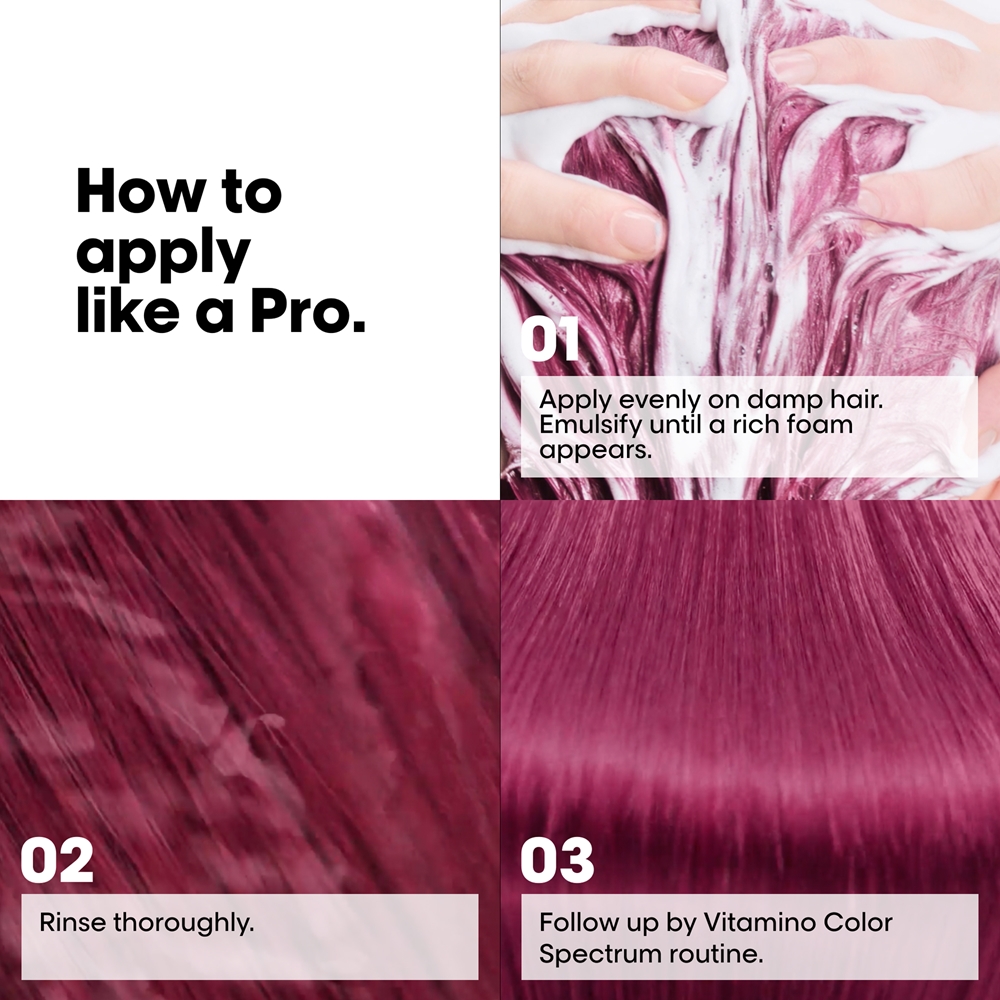 L’Oréal Professionnel Serie Expert Vitamino Color Spectrum Shampoo to protect the color