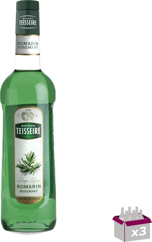 Lot 3 - Teisseire - rosemary syrup - 70cl