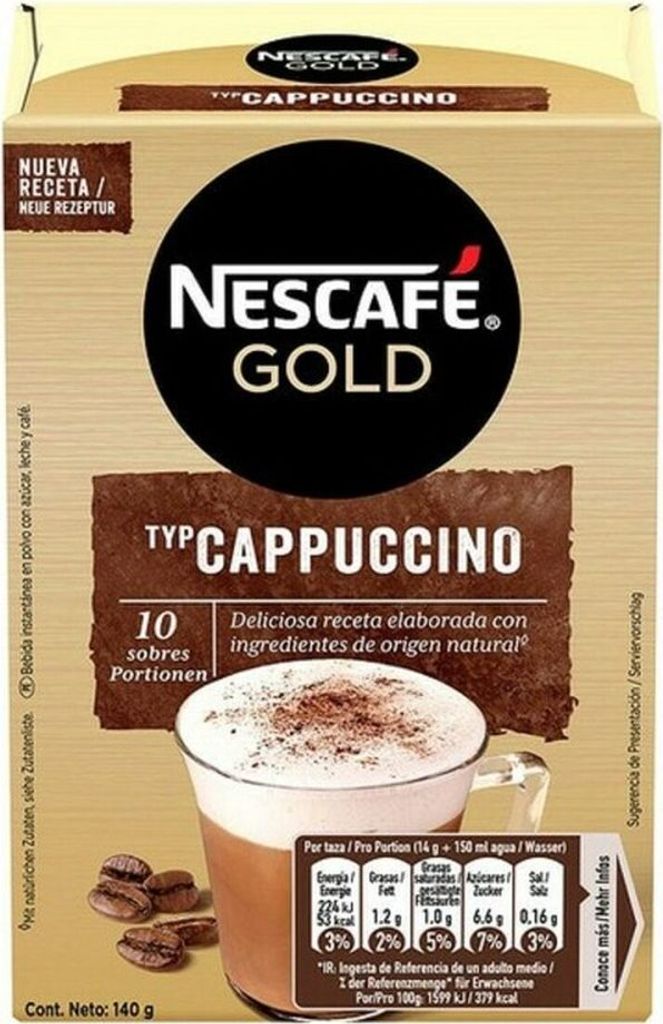 Instant Coffee Cappuccino Nescafé (10 uds)