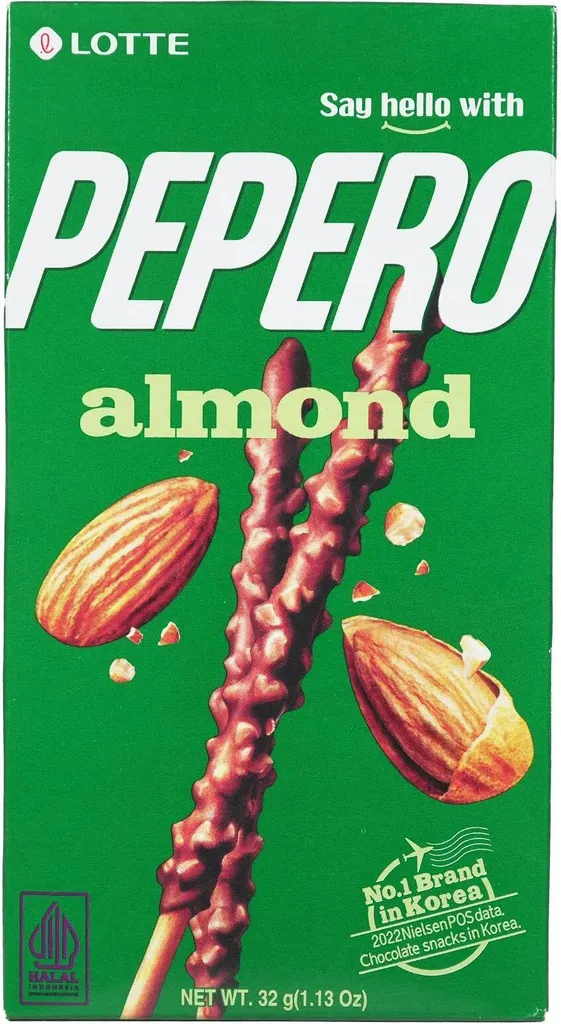 EasyCookAsia Lotte Pepero Almond Sticks 32g