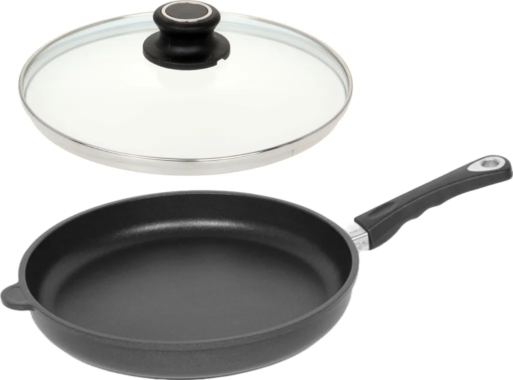 Lotus cast iron flat pan Ø32cm including lid 32cm and removable handle