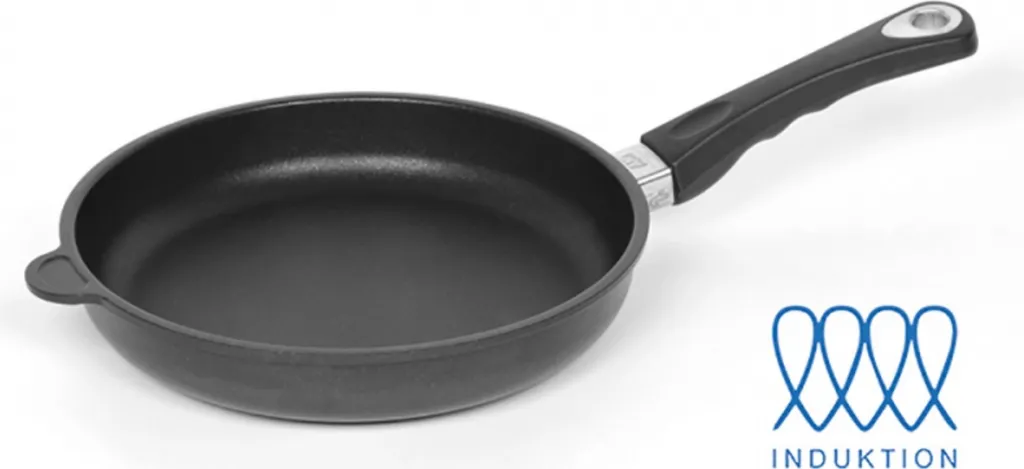 LOTUS CAST IRON PAN - Flat pan Ø 26cm INDUCTION W20.5cm H5.1cm Removable handle