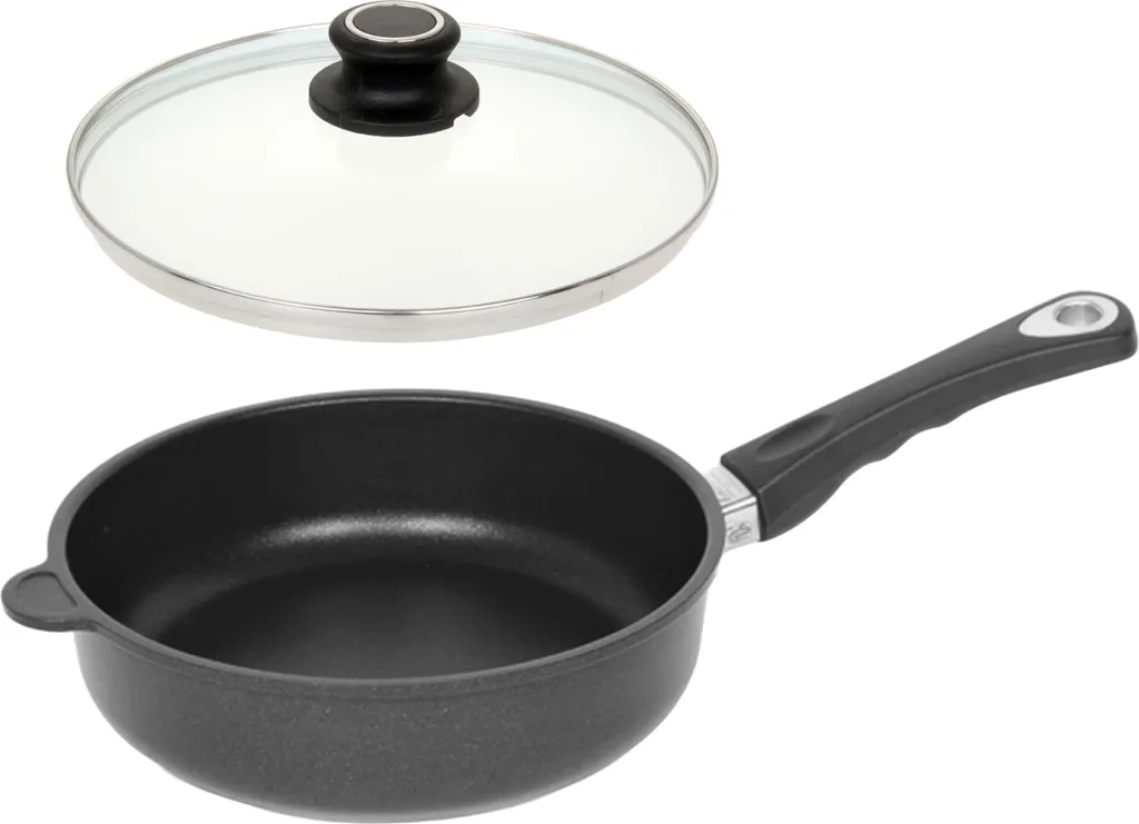 LOTUS CAST IRON PAN High-sided pan Ø 26cm W20.5cm H7.5cm Removable handle + lid