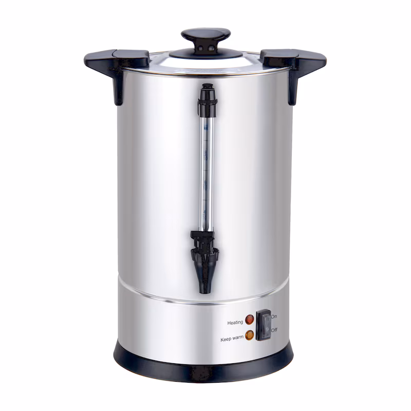 Louis Tellier – Professional Coffee Percolator – 6.3 L – 50 Cups – STAINLESS STEEL – Stainless Steel Filter – Drip-Proof Tap – N5308