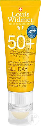 Louis Widmer All Day 50+ With Lip Care Stick SPF50 Tube 25ml