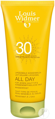 Louis Widmer All Day Liposomal Sun Milk SPF30 Lightly Perfumed Tube 200ml