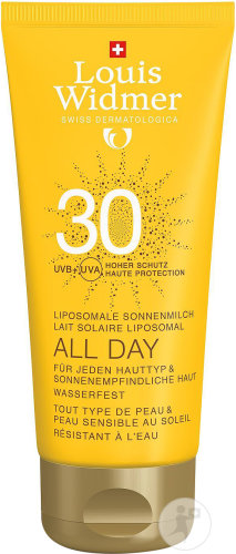 Louis Widmer All Day Liposomal Sun Milk SPF30 Without Perfume Tube 100ml