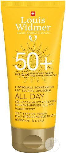 Louis Widmer All Day SPF50+ Liposomal Sun Milk Without Perfume Tube 100ml