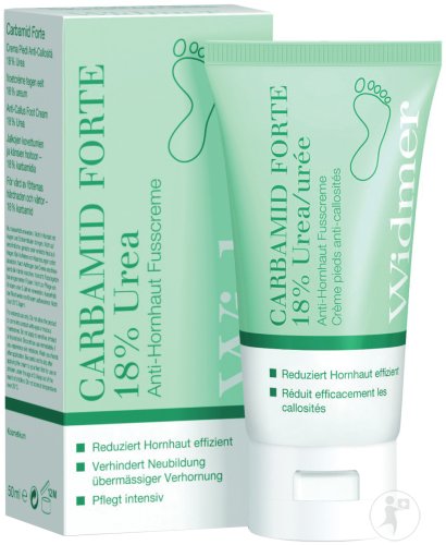 Louis Widmer Carbamid Forte 18% Urea Anti-Callus Foot Cream Without Perfume Tube 50ml