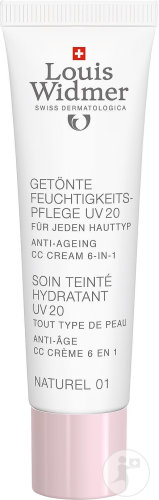 Louis Widmer Tinted Moisturizer UV 20 Naturel 01 Without Perfume Tube 30ml