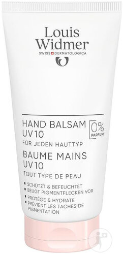 Louis Widmer hand balm UV10 without perfume tube 75ml