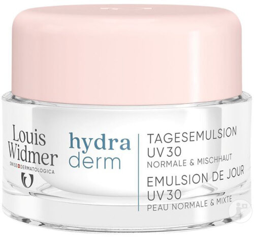 Louis Widmer Hydraderm day emulsion SPF30 jar 50ml