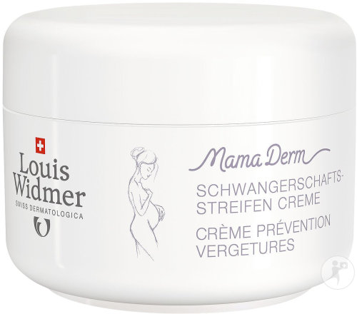 Louis Widmer MamaDerm Stretch Marks Cream Lightly Perfumed Jar 250ml
