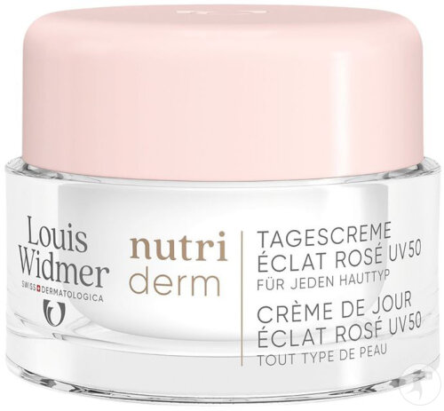 Louis Widmer Nutriderm Day Cream Rosé Shine SPF50 jar 50ml