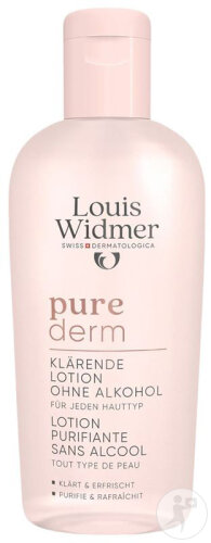 Louis Widmer Purederm alcohol-free cleansing lotion perfume-free bottle 200ml