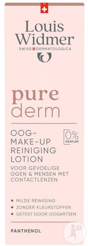 Louis Widmer Purederm Eye Make-Up Remover Lotion Without Perfume Bottle 100ml